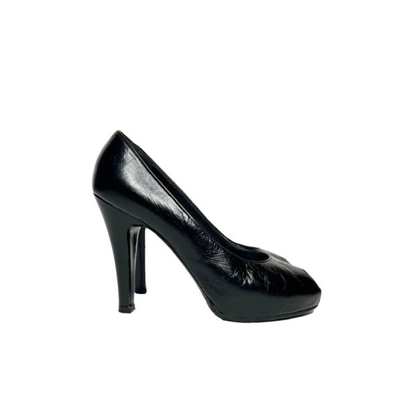 CHANEL • CHAUS OUVERTES HEELS W/ BOX & DUST BAG (38) - Picture 2 of 13